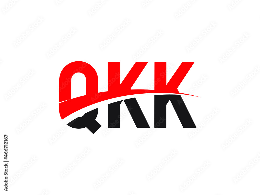 QKK Letter Initial Logo Design Vector Illustration