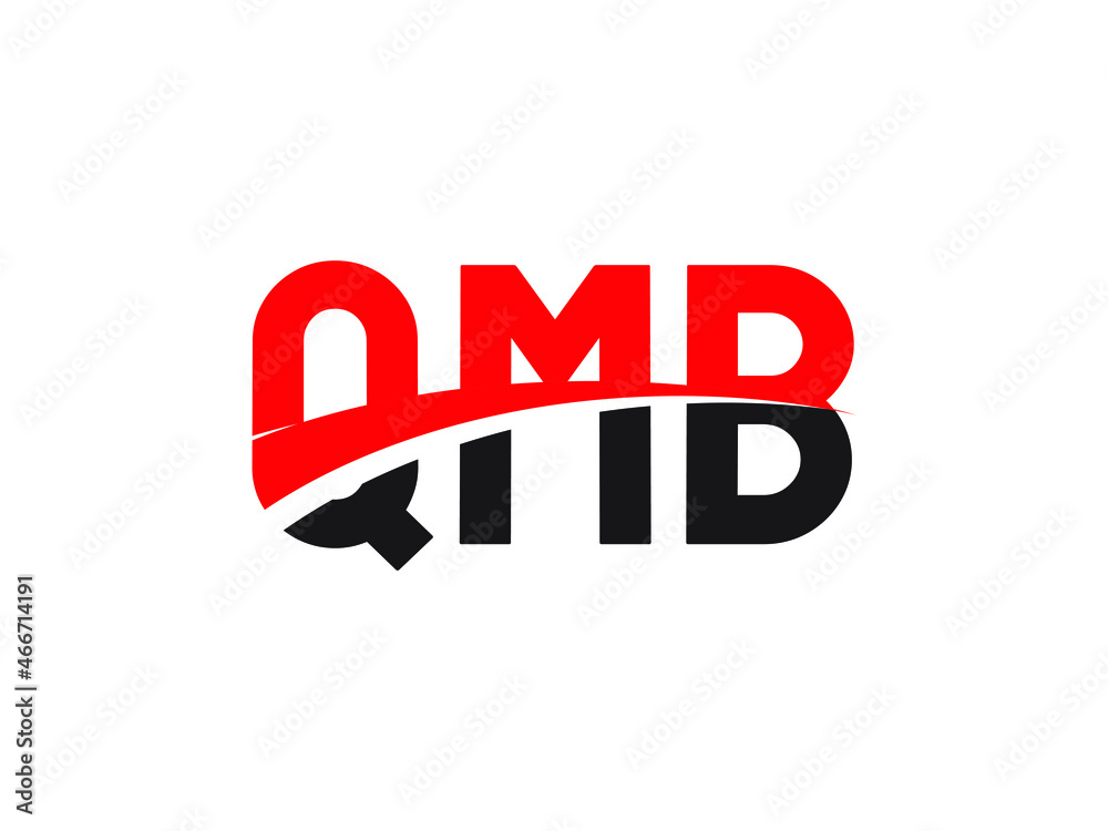 QMB Letter Initial Logo Design Vector Illustration