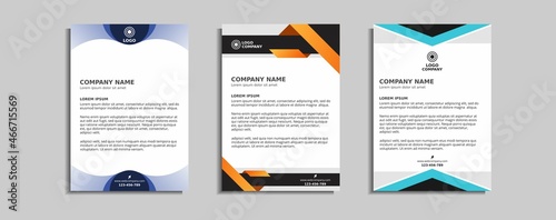 modern corporate letterhead template design
