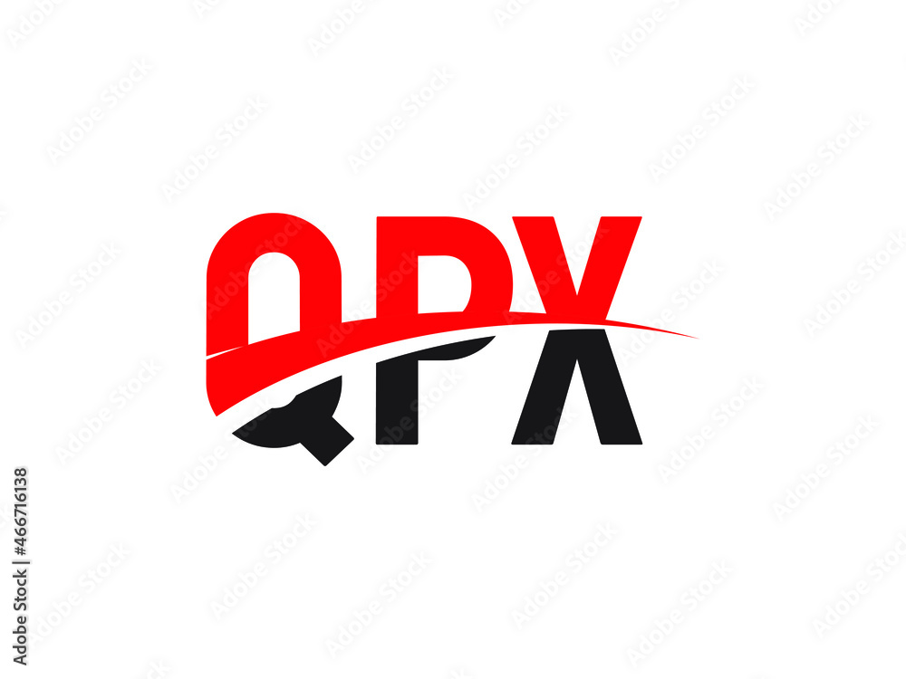QPX Letter Initial Logo Design Vector Illustration