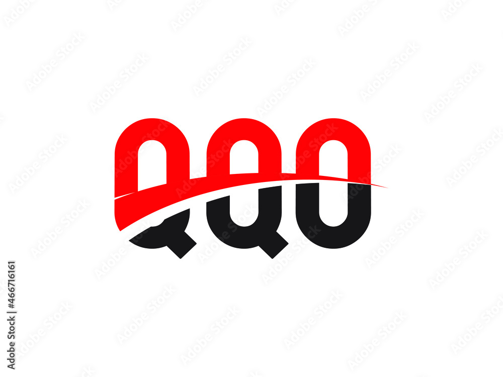 QQO Letter Initial Logo Design Vector Illustration