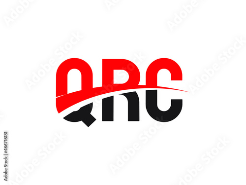QRC Letter Initial Logo Design Vector Illustration