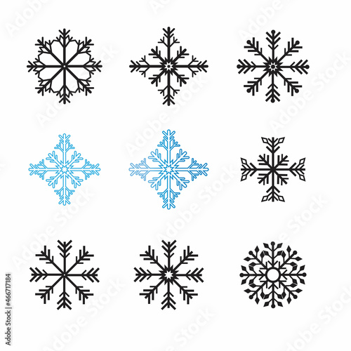 Snowflakes Logo Template illustration