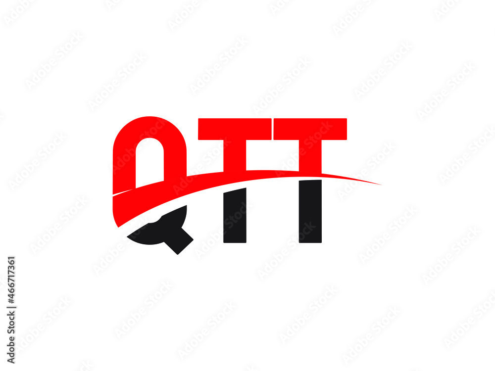 Fototapeta premium QTT Letter Initial Logo Design Vector Illustration