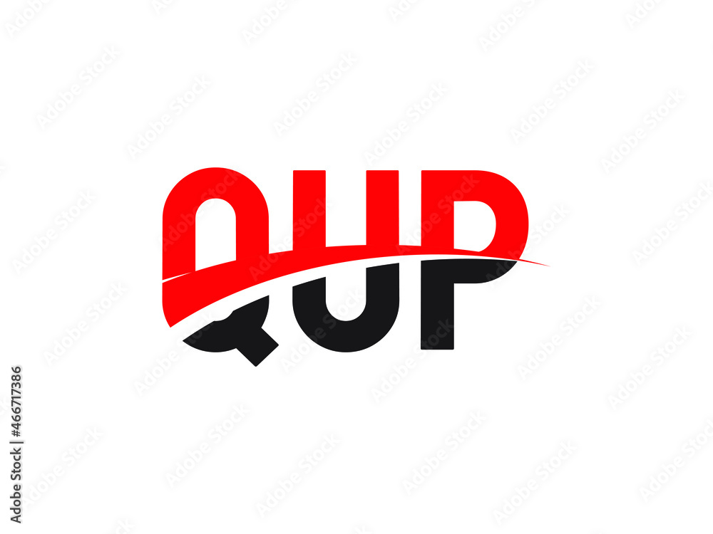 QUP Letter Initial Logo Design Vector Illustration QUP Letter Initial Logo Design Vector Illustration