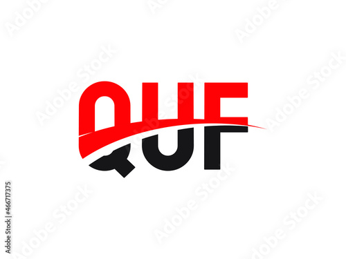 QUF Letter Initial Logo Design Vector Illustration