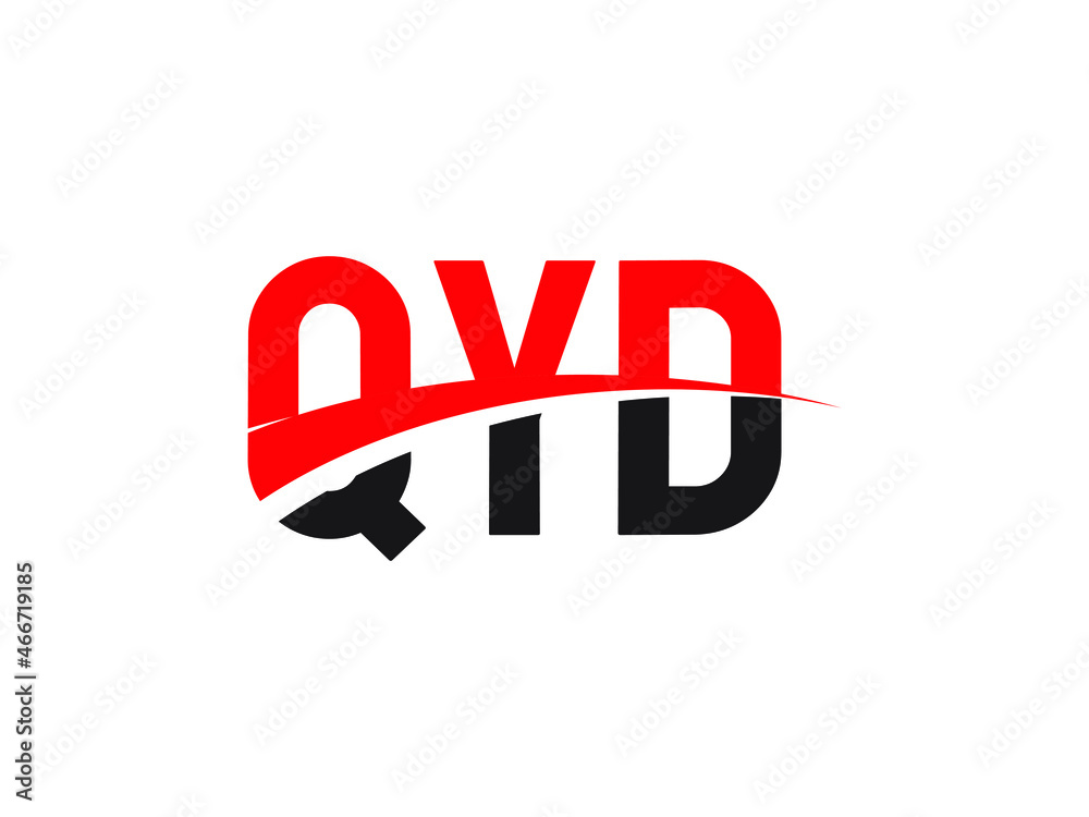 Fototapeta premium QYD Letter Initial Logo Design Vector Illustration