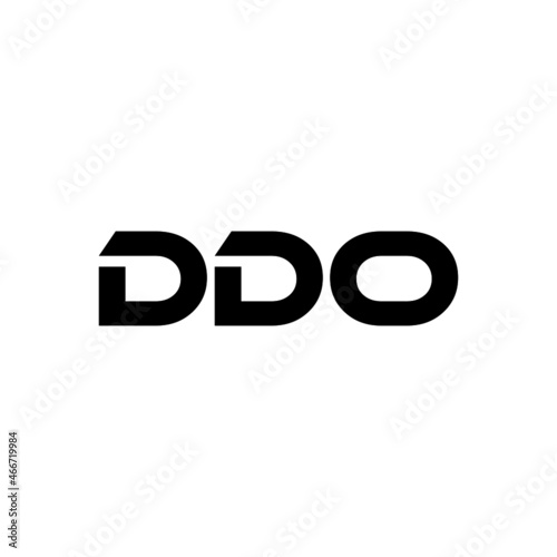 DDO letter logo design with white background in illustrator, vector logo modern alphabet font overlap style. calligraphy designs for logo, Poster, Invitation, etc.