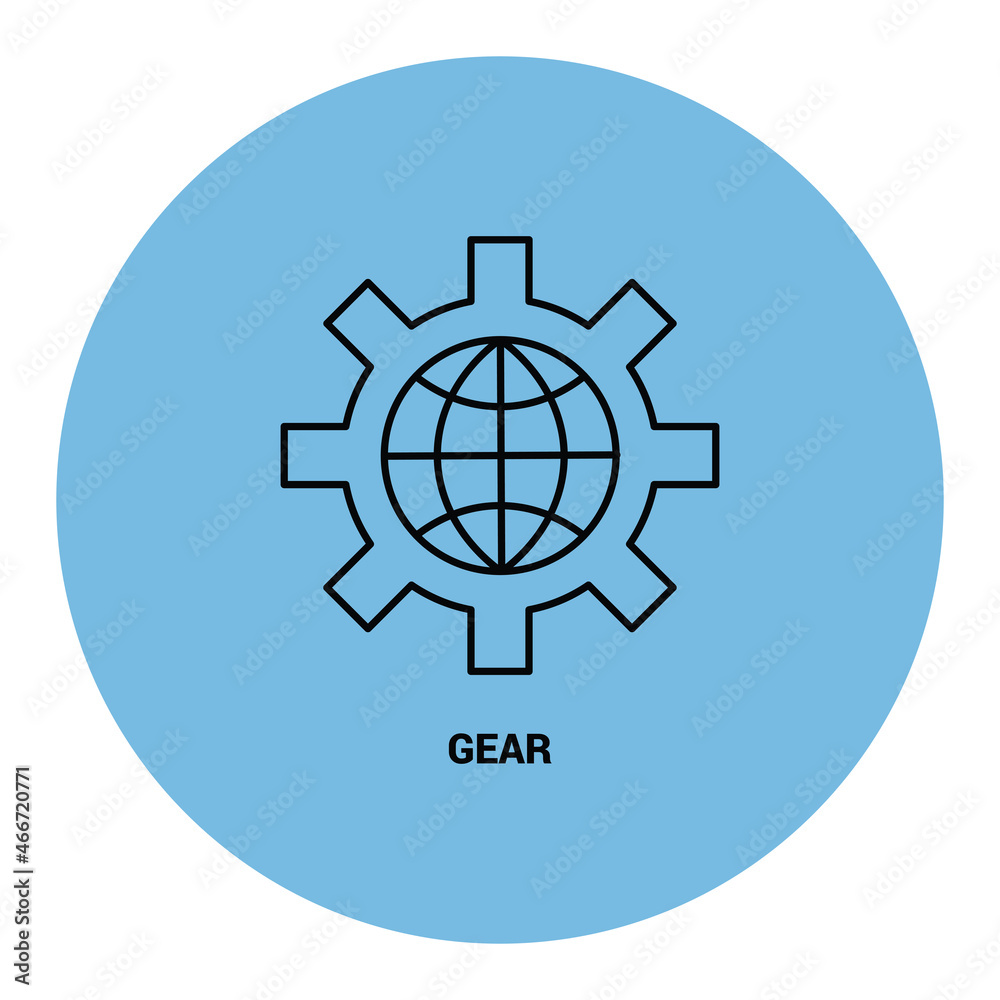 Gear icon vector illustration design Gear icon vector illustration design
