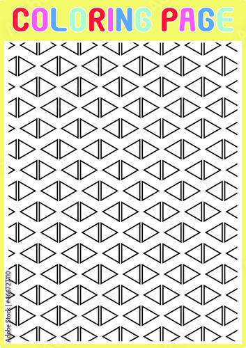 Coloring Pages Geometrical Pattern Abstract Modern 