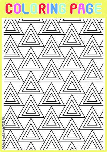 Coloring Pages Geometrical Pattern Abstract Modern 