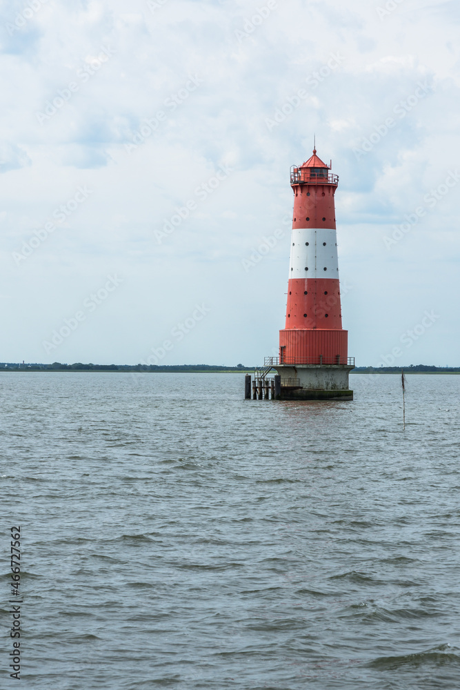 Leuchtturm Arngast bei Wilhelmshaven, Niedersachsen, Deutschland 