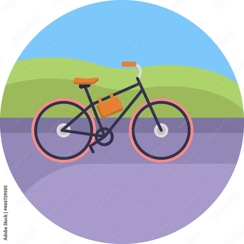 Naklejka premium Bike and Bicycle Icon