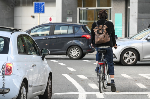 mobilité environnement velo bicyclette Bruxelles ecologie femme