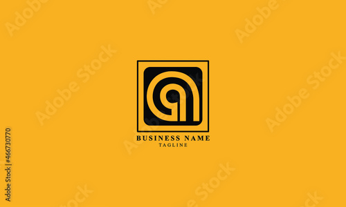 AA, Abstract initial monogram letter alphabet logo design