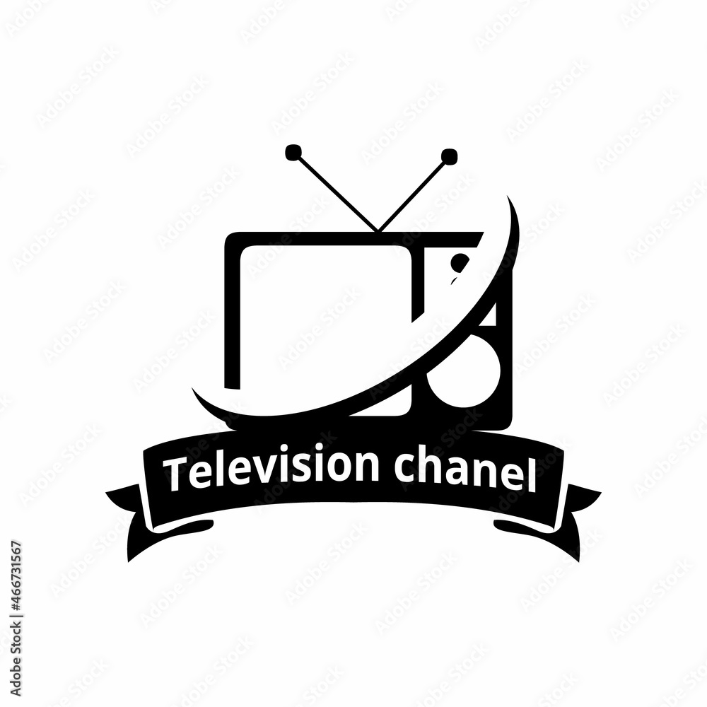 tv television electronic logo icon vector 