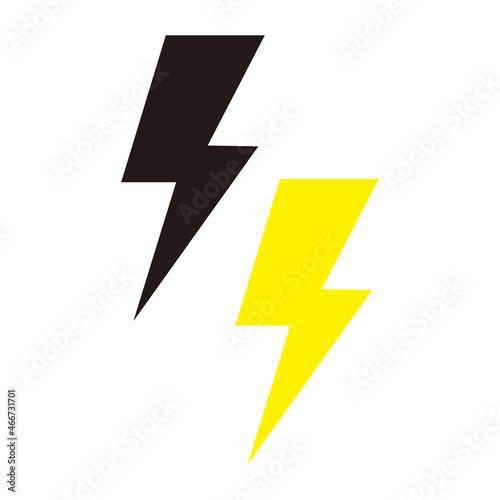 Lightning flash icon vector illustration symbol