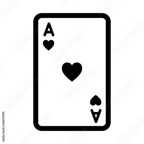 ace playing card icon