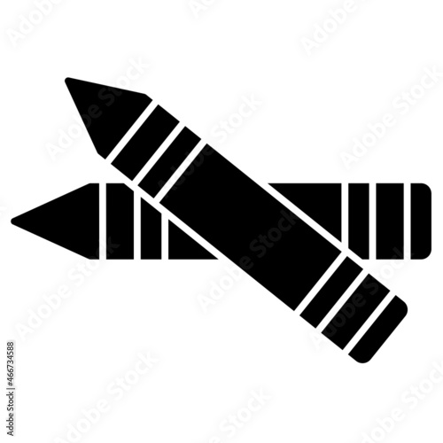 crayon solid icon