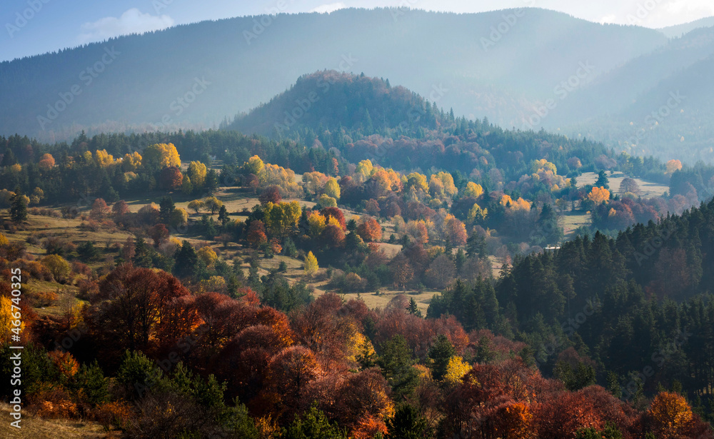 autumn in the Rhodope Mountains Bulgaria