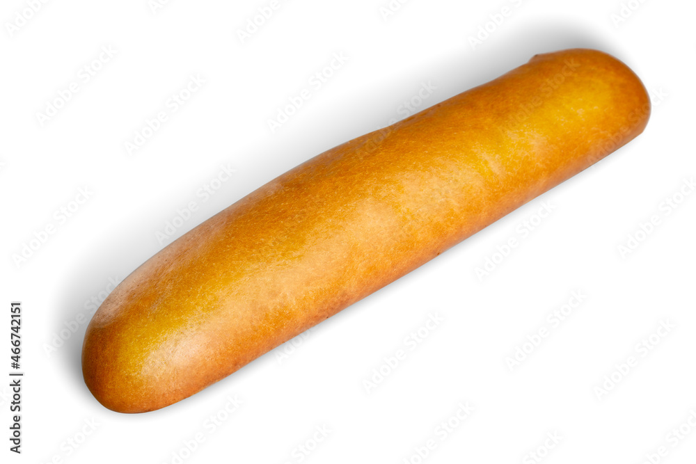 A long French baguette with a crispy crust A long French baguette with a crispy crust