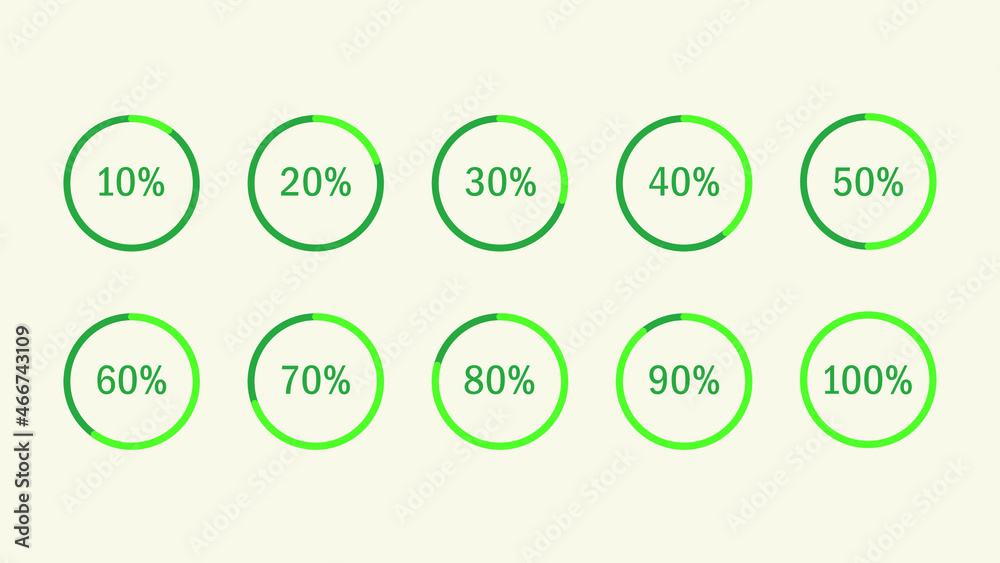 Loading icons set. Vector illustration of loading for interface. Symbols for web design Loading icons set. Vector illustration of loading for interface. Symbols for web design