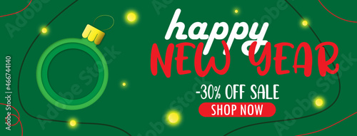 banner 30% off, happy new year, merry christmas, discount 30%, new 2022 year, 2022, holiday, christmas tree