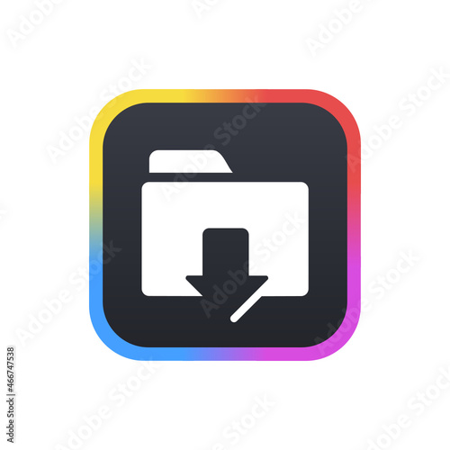 Download Folder - Sticker