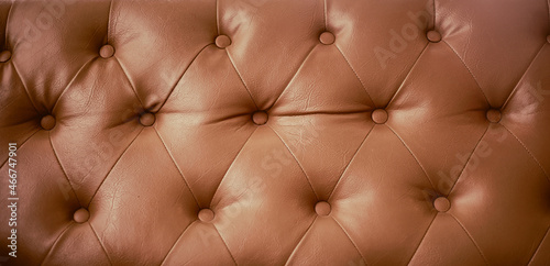 luxurious brown leather sofa texture can be use as background