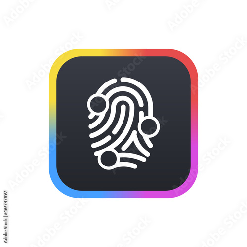 Finger Scaning - Sticker