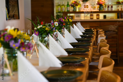 wedding reception table