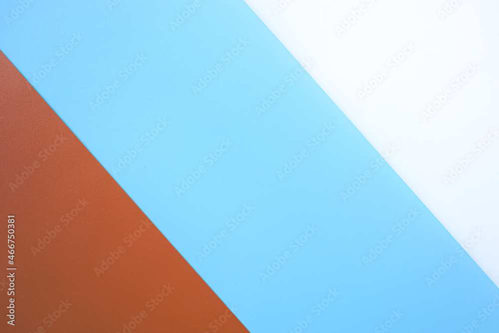 Abstract background of brown, blue and white paper sheet texture Abstract background of brown, blue and white paper sheet texture