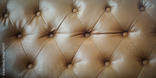 luxurious brown leather sofa texture can be use as background