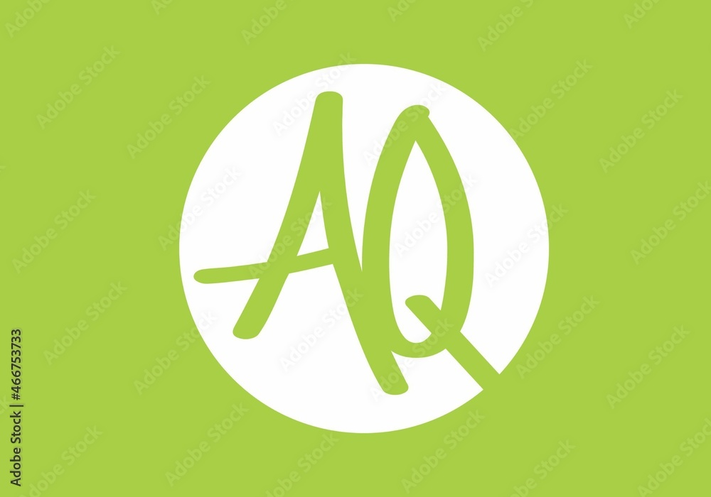 Merger shape of AQ initial letter Merger shape of AQ initial letter