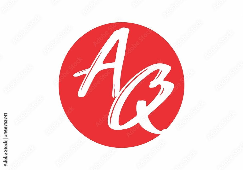 Merger shape of AQ initial letter Merger shape of AQ initial letter