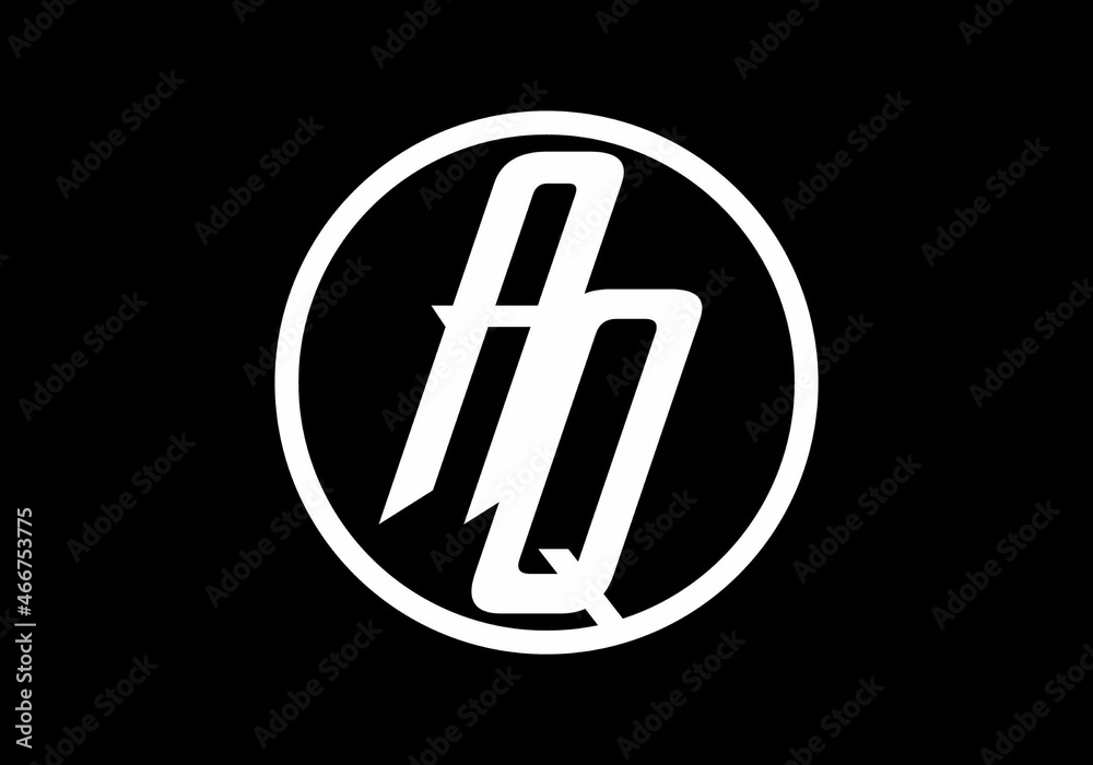 Merger shape of AQ initial letter Merger shape of AQ initial letter