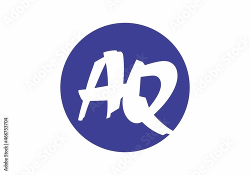 Merger shape of AQ initial letter