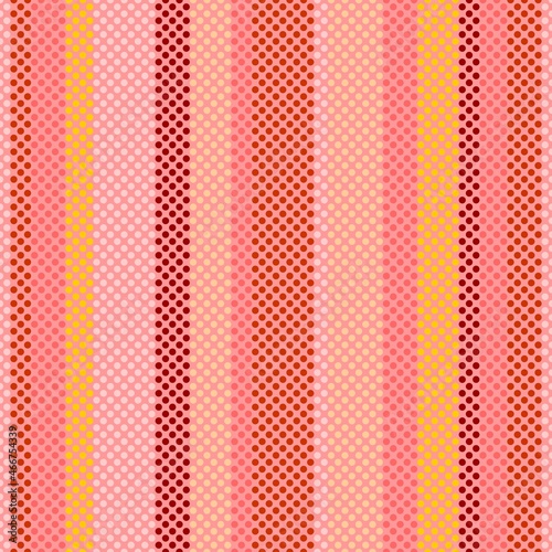 Vertical strtiped seamless pattern from dots. Print for fabric and textile. Vector design.