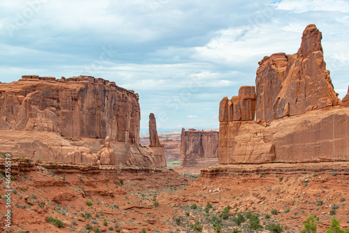 Rock formation in Arches National Park in Utah. © ryan