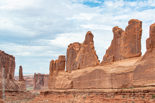Rock formation in Arches National Park in Utah. © ryan