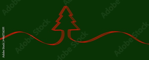 christmas card modern in 3d...
