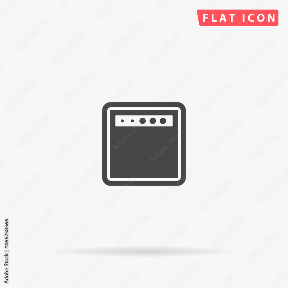 Guitar Amplifier flat vector icon Guitar Amplifier flat vector icon