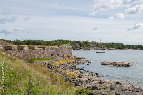 View of The Suomenlinna fortress, Helsinki, Finland photo