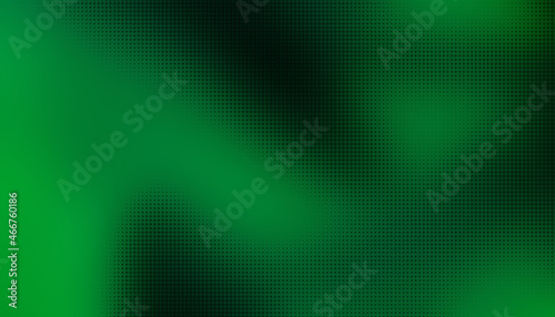 gradient halftone pattern diagonal on dynamic fluid green background. black dots, green halftone texture. pop art luxury halftone, comics background.