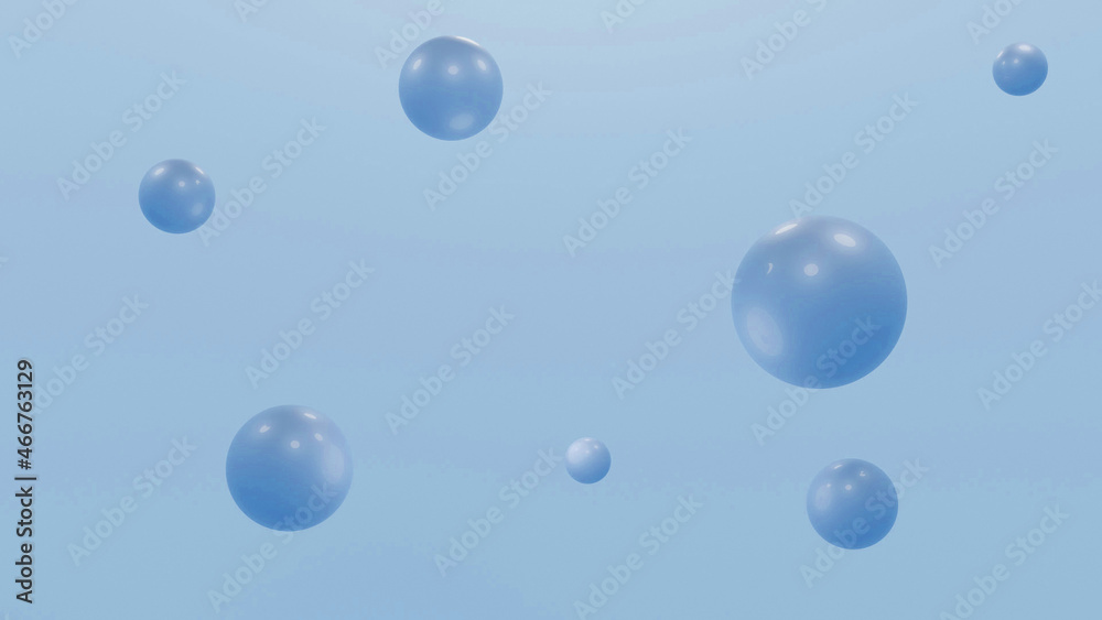 water drops on blue