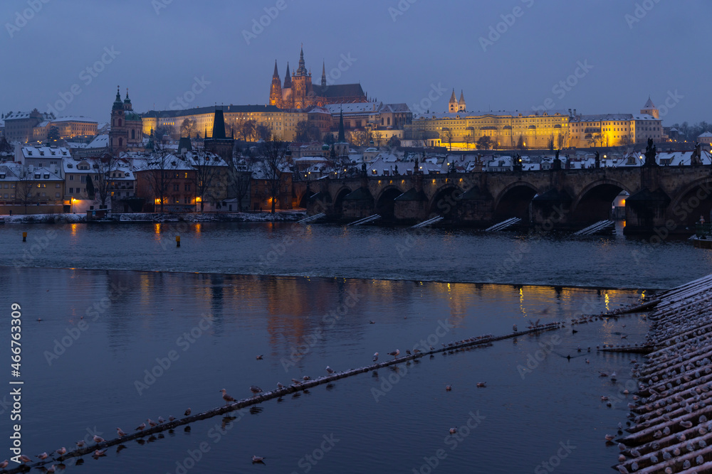Hradcany in winter time, Prague, Czech Republic