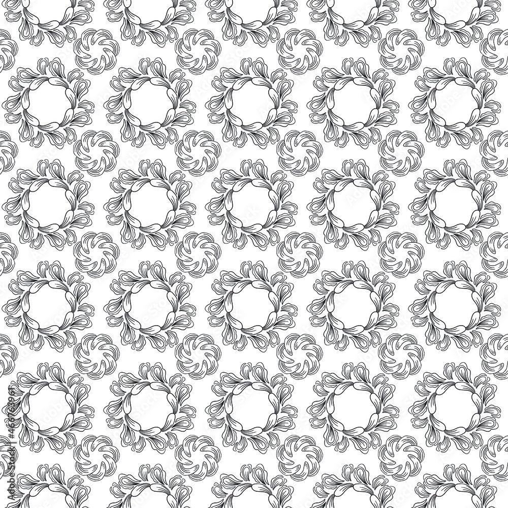 seamless pattern of different abstract round elements seamless pattern of different abstract round elements