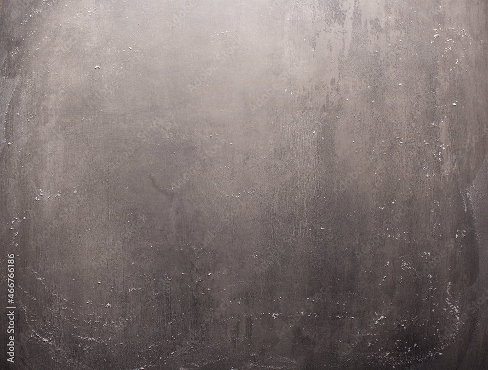 Stone gray background texture and powder flour. Floor or wall