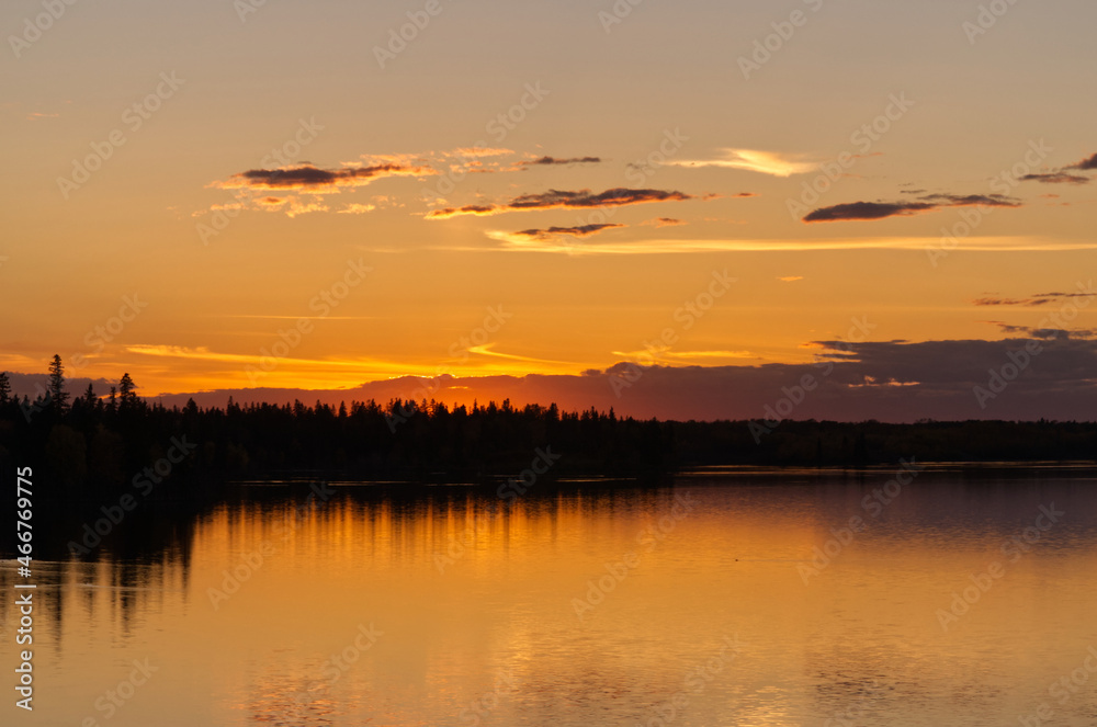 A Colourful Evening at Elk Island National Park