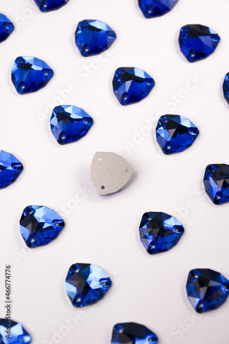 blue rhinestones